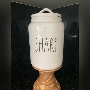 Rae Dunn “SHARE” Canister with lid